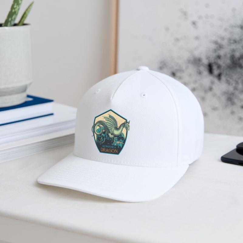 Mythical Dragon Crest and Magic Elements Flexfit Cap