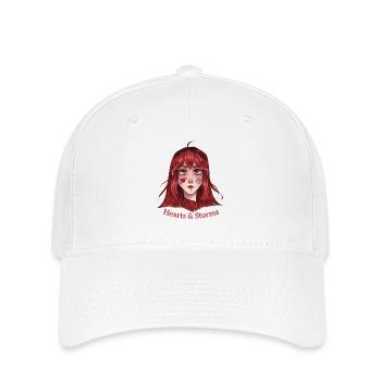 Coeurs et tempêtes - Casquette Flexfit - blanc - Devant