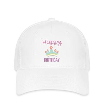 Happy birthday  - Casquette Flexfit - blanc - Devant