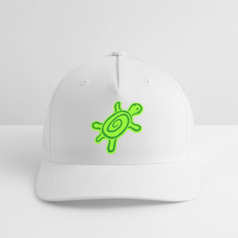 turtle spiral turtle shell pattern cute Flexfit Cap