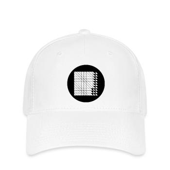 Cyberpunk Glitch Grid - Flexfit Cap - white - Front