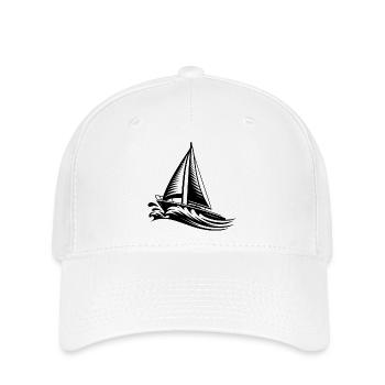 L’art de la voile pour tous les amoureux de la mer - Casquette Flexfit - blanc - Devant