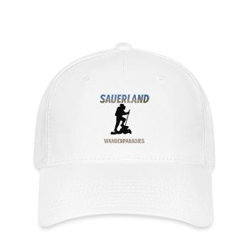 Sauerland Hiking Paradise – Motif extérieur - Casquette Flexfit - blanc - Devant
