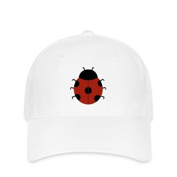 Illustration de coccinelle rouge pour des vêtements respectueux de l’environnement - Casquette Flexfit - blanc - Devant