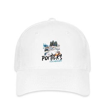Futurescope, couleurs Neon Abstract - Casquette Flexfit - blanc - Devant