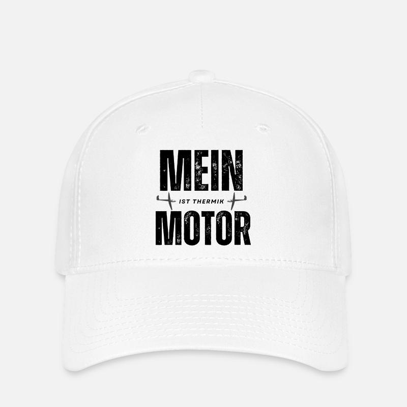 My Engine Is Thermals – Gliding T-Shirt - Flexfit Cap - white