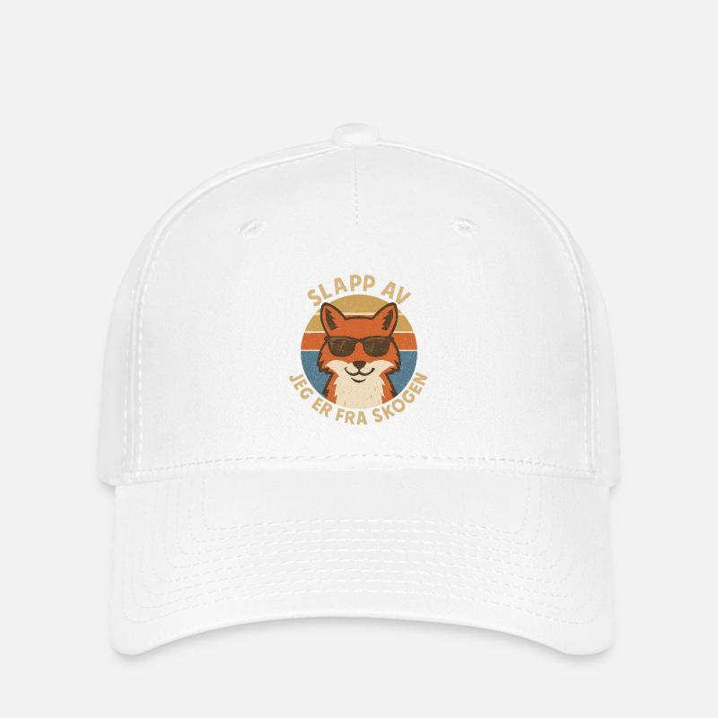 Renard relax - Casquette Flexfit - blanc