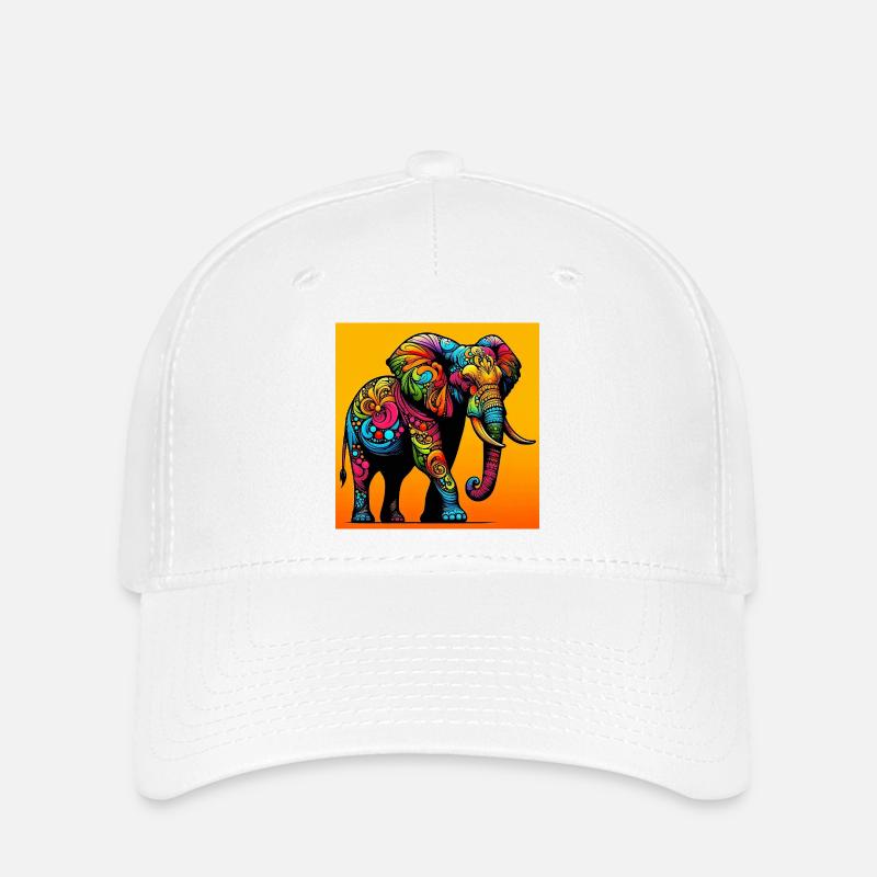 elephant - Flexfit Cap - white