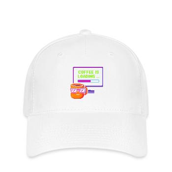Coffee is loading - Flexfit Cap - white - Front