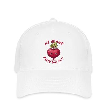 Heart Love Message - Flexfit Cap - white - Front
