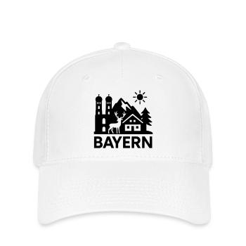 bayern wahrzeichen bundesland - Flexfit Cap - Weiß - Vorne