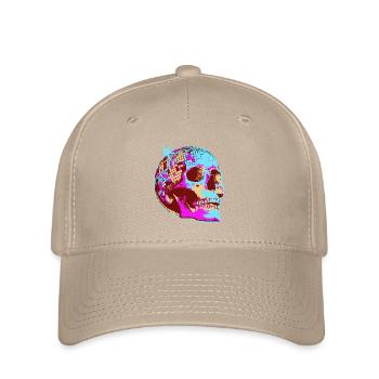 Disco Crâne Mosaïque - Casquette Flexfit - kaki - Devant