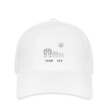 Team 974 Savates Soleil Grafische Zeichnung - Flexfit Cap - Weiß - Vorne