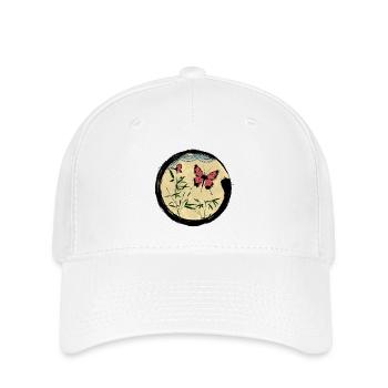 Japanese Butterfly - Flexfit Cap - Weiß - Vorne