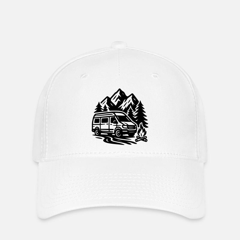 Camping - Flexfit Cap - white