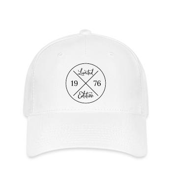 Limited edition 1976 - 50. Geburtstag Geschenk - Flexfit Cap - Weiß - Vorne