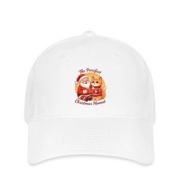 The Purrrfect Christmas Moment - Flexfit Cap - Weiß - Vorne
