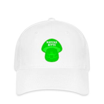 CHAMPIGNONS AU THÉ MATCHA - Casquette Flexfit - blanc - Devant