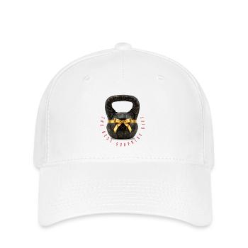 Kettlebell - le meilleur cadeau surprise pour lui. - Casquette Flexfit - blanc - Devant