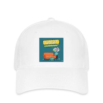 Gedankenkiste: humorvolle Prokrastination - Flexfit Cap - Weiß - Vorne