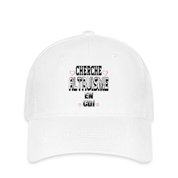 Auf der Suche nach Altruismus mit einem unbefristeten Vertrag - Flexfit Cap - Weiß - Vorne