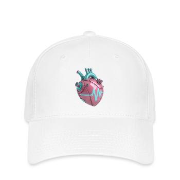 Neon Heartbeat Machine - Flexfit Cap - white - Front