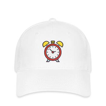 Wecker - Flexfit Cap - Weiß - Vorne