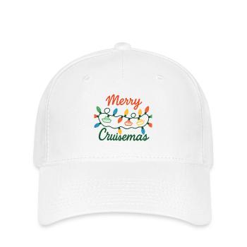 Joyeuse croisière Lumières de Noël - Casquette Flexfit - blanc - Devant