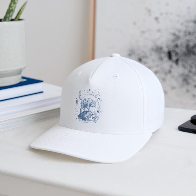Tigre de l’espace bleu - Chat marchant dans l’espace Casquette Flexfit