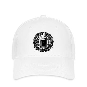 Bier kranz - Flexfit Cap - white - Front