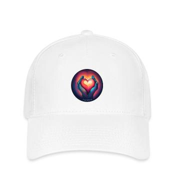 Heart in Hand - Flexfit Cap - white - Front