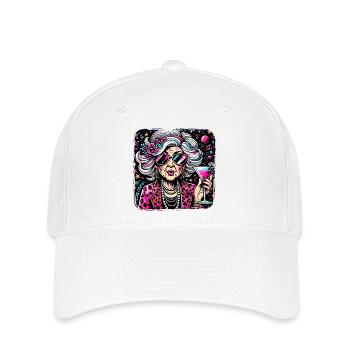 Oldie But Goldy Strong And Stylish - Flexfit Cap - white - Front