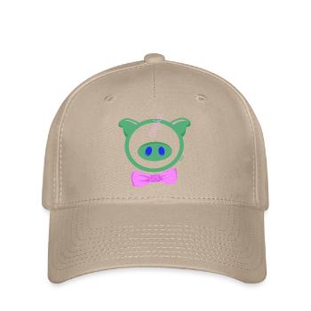HoOoOh! Das schicke Schwein - Flexfit Cap - Khaki - Vorne