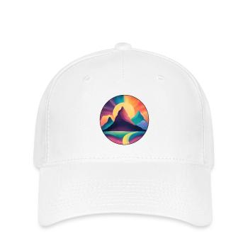 Berge in der leuchtenden Sonne - Flexfit Cap - Weiß - Vorne