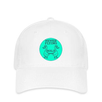 Gänse-Jagd - Flexfit Cap - Weiß - Vorne