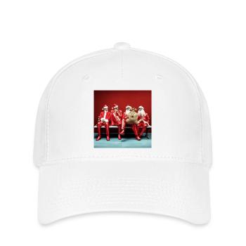 Application Santa's Quartet on Casting Bank - Flexfit Cap - white - Front