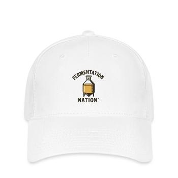 Fermentation Nation - Flexfit Cap - Weiß - Vorne
