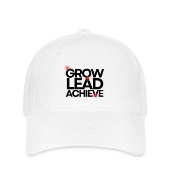 Grandir, diriger, réussir - Casquette Flexfit - blanc - Devant