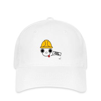 Koppie with construction worker's helmet - Flexfit Cap - white - Front