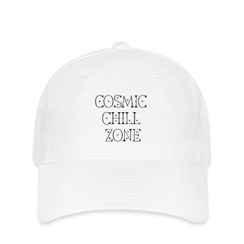 Cosmic Chill Zone – Spiritual Relax Vibes - Flexfit Cap - white - Front