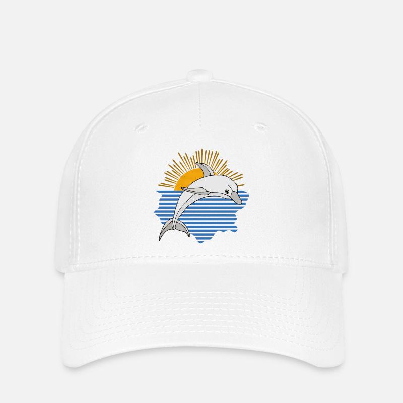 Delfin - Flexfit Cap - Weiß