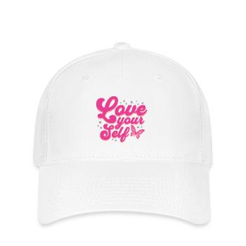 Love your Self Liebe Dich selber - Flexfit Cap - Weiß - Vorne