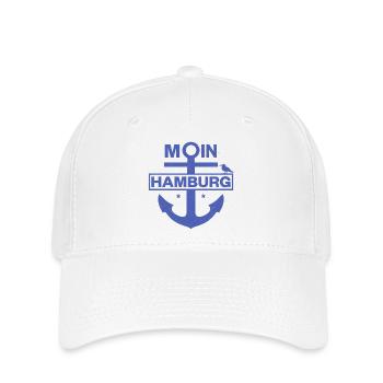 Moin Hamburg - Flexfit Cap - Weiß - Vorne