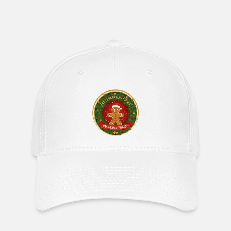 Lebkuchen Festlogo Kreis - Flexfit Cap - Weiß