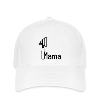 Machine à café Porte-filtre Mama - Casquette Flexfit - blanc - Devant
