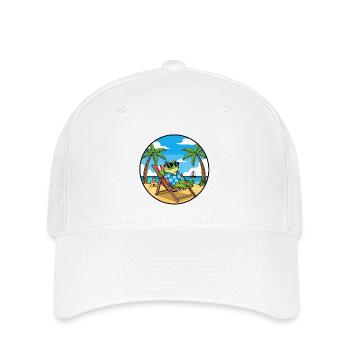 Cool Frog Beach Vacation Summer Vibes - Flexfit Cap - Weiß - Vorne