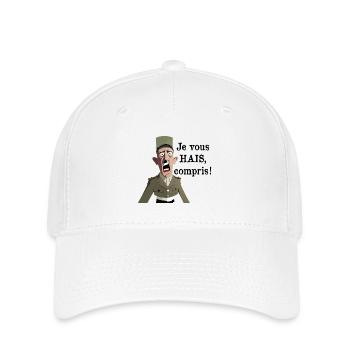 JE VOUS HAIS, COMPRIS ? - Casquette Flexfit - blanc - Devant