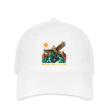 L’aventure vous attend - Casquette Flexfit - blanc - Devant