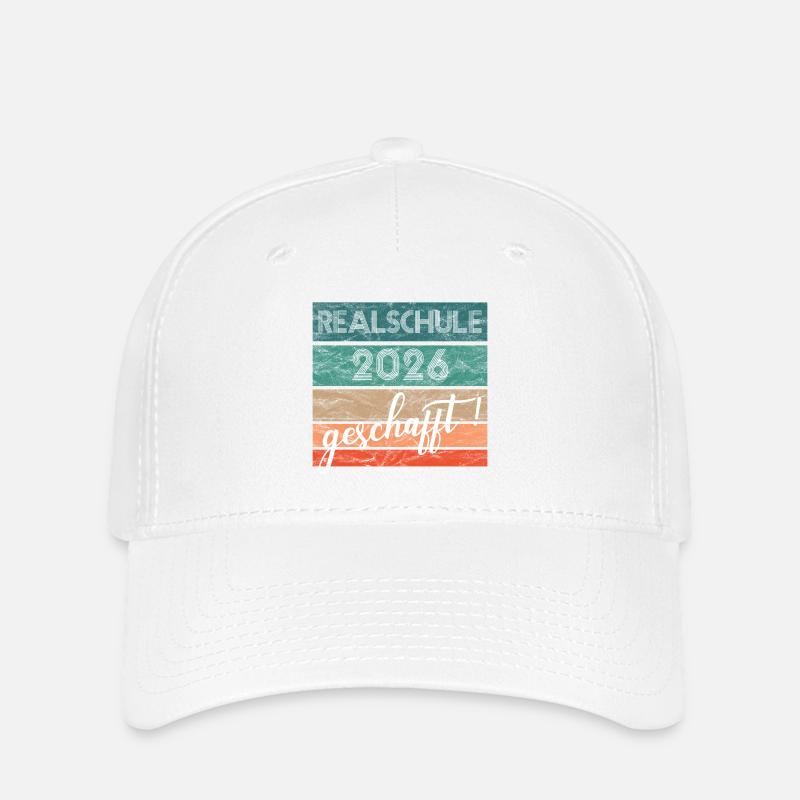 Realschule 2026: Gift accomplished, middle school leaving certificate - Flexfit Cap - white