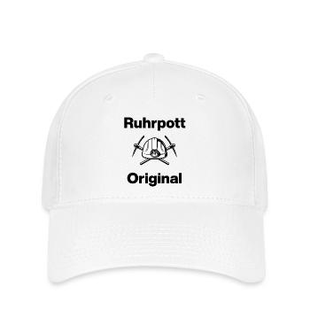 Ruhrpott Original, Bergmann Stolz! NRW, Coal - Flexfit Cap - white - Front